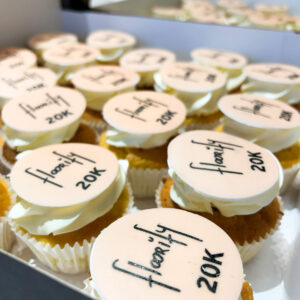 Cupcake met eetbare foto of print